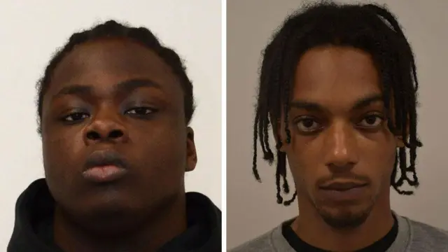 Zdjęcia policyjne Nii Kojo Mensaha (po lewej) i Jakeema Rose’a (po prawej) podczas podpalenia magazynu