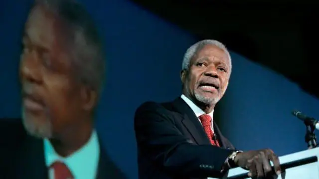 د ملګرو ملتونو پخوانی سرمنشي کوفي عنان