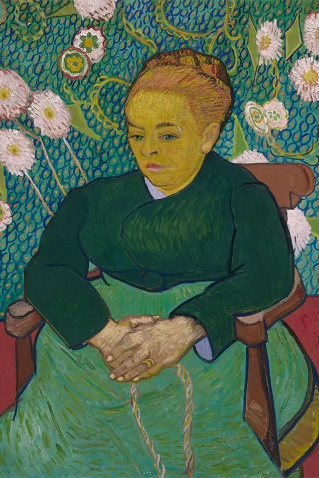 Esposa de Roulin retratada por Van Gogh
