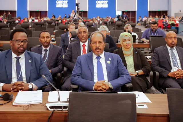 Wefdiga dowladda Soomaaliya ee shirka ka qeybgalaya
