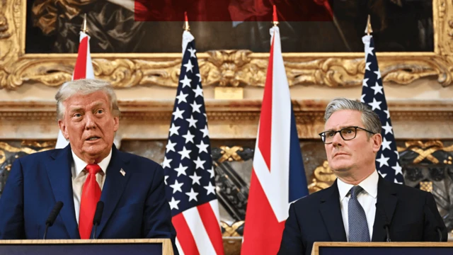 डोनाल्ड ट्रंप और किएर स्टार्मर