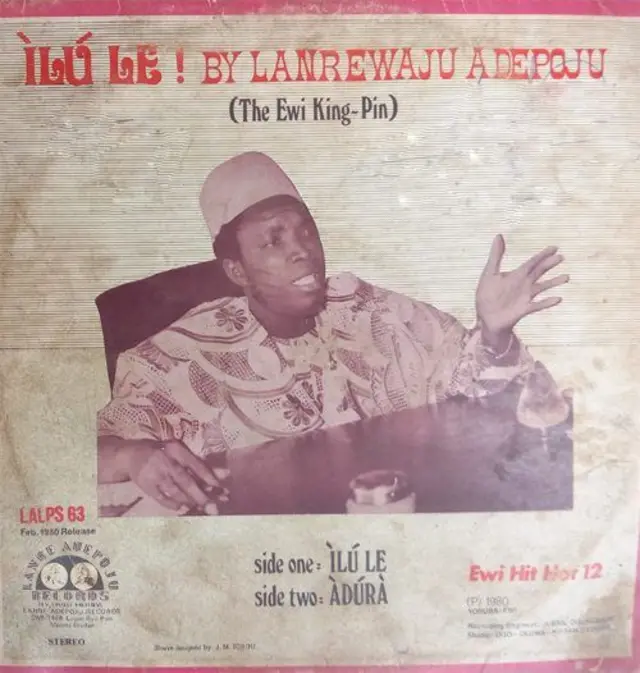 Aworan awo orin Adepoju Ilu le