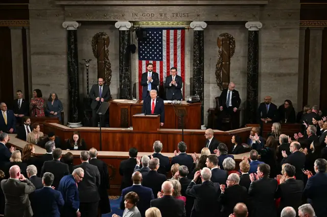 Trump'ın ABD Kongre Binası’nın Temsilciler Meclisi salonunda yaptığı konuşma