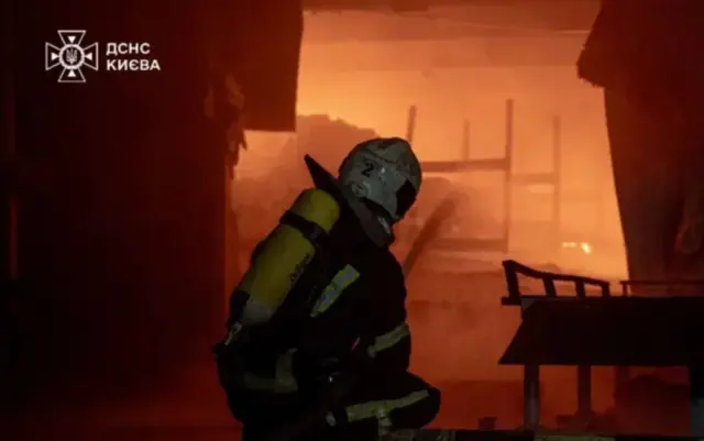 Umuriro watewe n'igitero c'Uburusiya mw'ijoro ryakeye