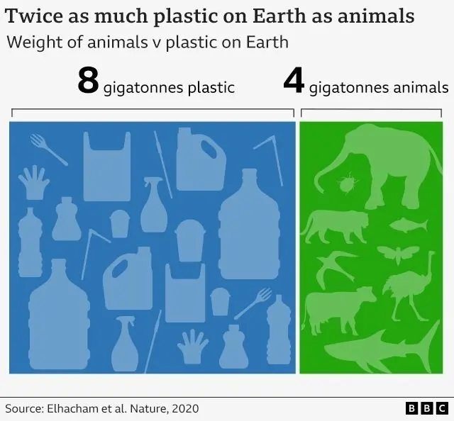 آدمی کے بنائے سامان قدرتی جانداروں سے زیادہ ہو گئے ہیں
