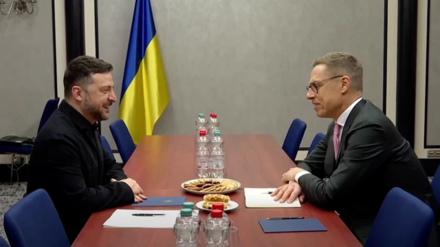 Володимир Зеленський та Александр Стубб, Берлін, Німеччина, 14 грудня 2025 року