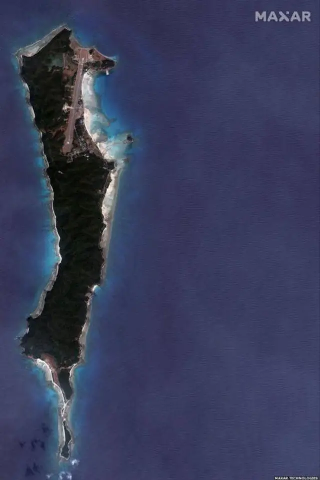 কোকো আইল্যান্ডের স্যাটেলাইট ইমেজ