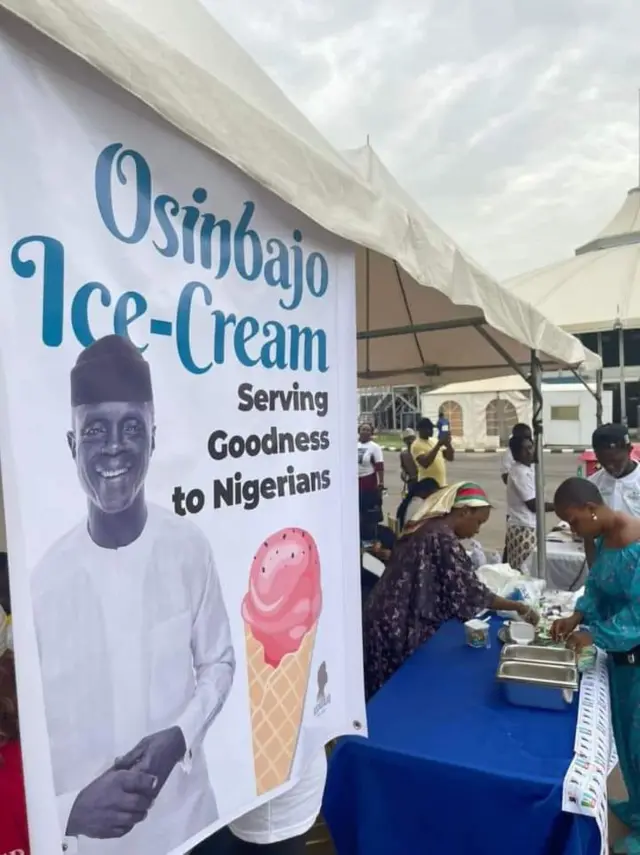 Aworan ipolongo Ice Cream Osinbajo