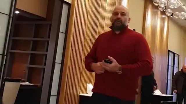 Тимур Міндіч у ресторані п'ятизіркового готелю в центрі Києва, грудень 2019