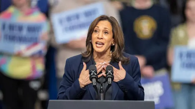 राष्ट्रपति पद की उम्मीदवार कमला हैरिस