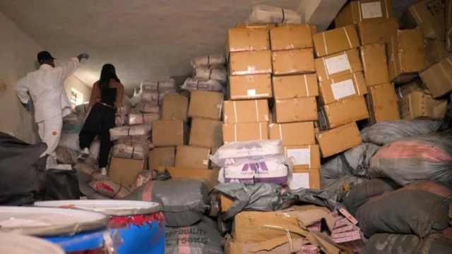 WAREHOUSE of seized drugs ion lagos