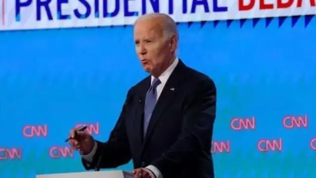 There is concern within Joe Biden's own party about falling behind in the debate