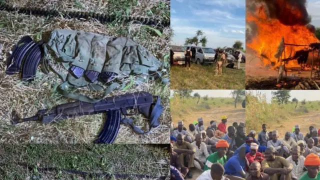 Ibọn AK-47 meji, ọkọ akero mẹta, awọn ọmogun, awọn agbesunmọmi atawọn araalu tawọn ologun doola lọwọ ajinigbe