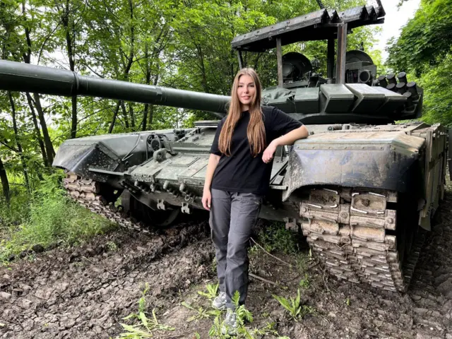 Maryana Naumova sent this image to the BBC but refused to speak to us
