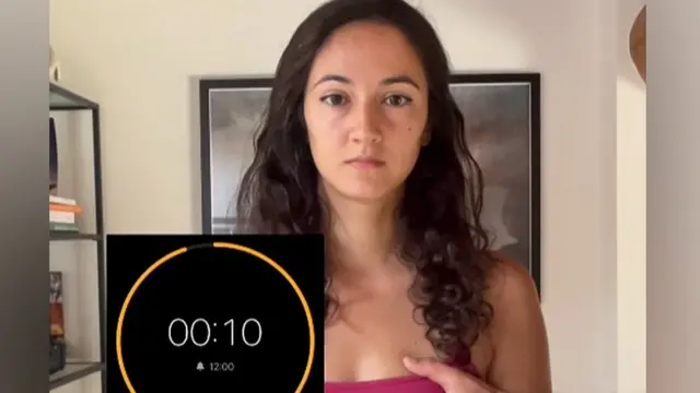 Imagen de un video de instagram de una italiana que cuestiona la decisión del juez