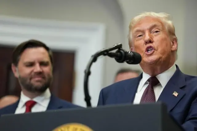 अमेरिकी राष्ट्रपति डोनल्ड ट्रम्प र उपराष्ट्रपति जेडी भान्स