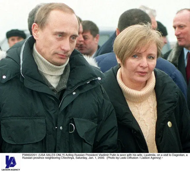 व्लादिमी आणि लुडमिला पुतिन, 2000 सालचा फोटो 