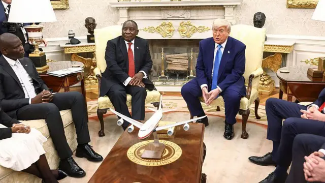 Nzukọ ndị isi kara aka a haziri n'obi ọchịchị White House n'etiti Donald Trump na Cyril Ramaphosa n'ihe karịrị otu afọ ugbua