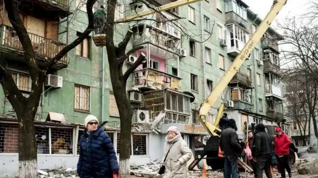 Zaporizhzhia, une ville qui a été régulièrement bombardée par la Russie.