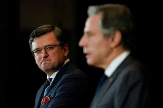 Дмитрий Кулеба менен Энтони Блинкен