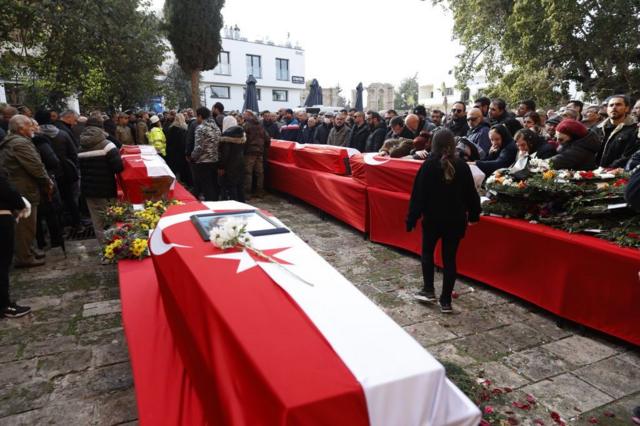 Kıbrıs'ta Şubat 2023'te yapılan cenaze törenleri