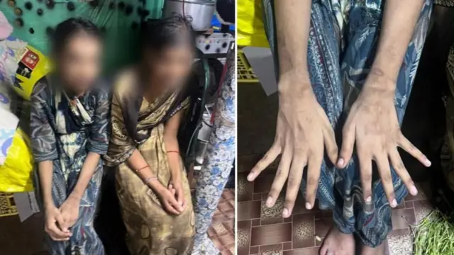 மீட்கப்பட்ட இரண்டு பெண்களின் புகைப்படம்