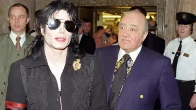 માઇક્લ જૅક્સન સાથે મહમદ અલ ફયાદ