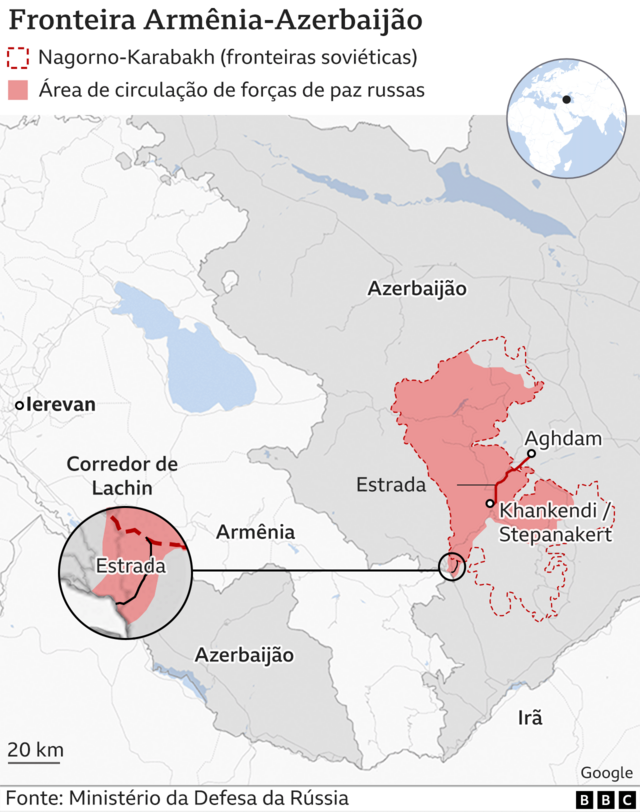 Nova guerra na Europa? 6 pontos para entender conflito em Nagorno-Karabach  - BBC News Brasil