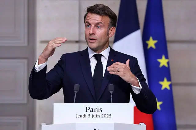 Macron no Palácio do Eliseu
