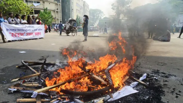  ২০২২ সালে বাম জোটের হরতালের সময় তোলা ছবি 