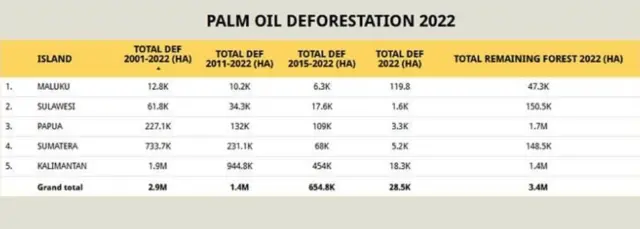 Masih ada 3,4 juta hektare lahan hutan di area konsesi sawit Indonesia yang belum digarap.