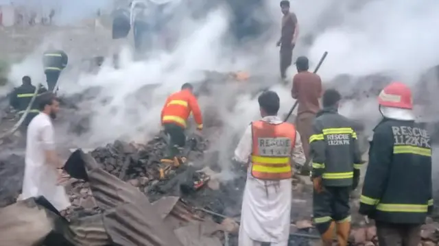 کوہستان میں آتشزدگی 