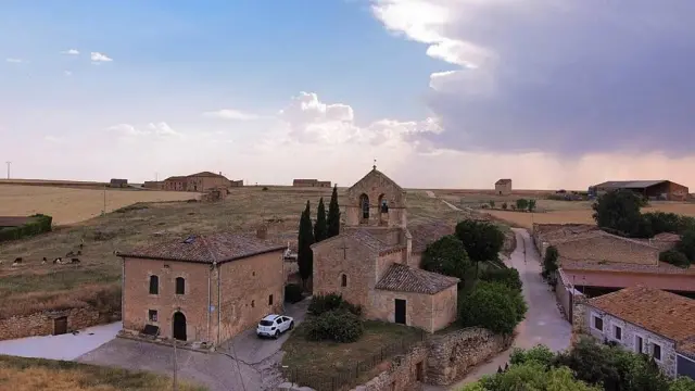 Vista del pueblo Avellanosa de Muñó