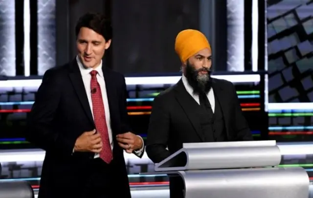 जगमीत सिंह और जस्टिन ट्रूडो