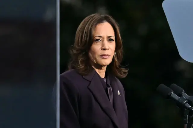 Kamala Harris durante discurso após divulgação do resultado da eleiçãobet meaning6bet meaningnovembro