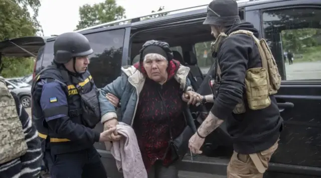 Ukraine has had to evacuate civilians north of Kharkiv