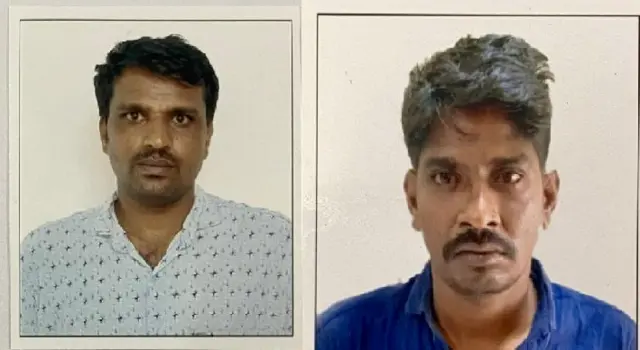 'গুরু' সিদ্দারামা রেড্ডি (বাঁয়ে), 'শিষ্য' সাবান্না (ডানে)