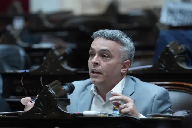 El diputado Esteban Paulón en una intervención en la Cámara de Diputados de Argentina.