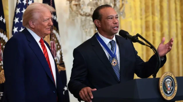 Тайгер Вудс и Трамп