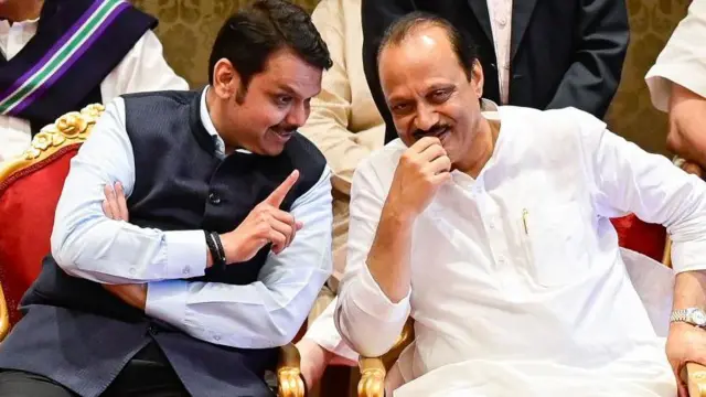 देवेंद्र फडणवीस, अजित पवार 