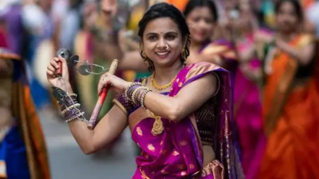 मेडिसन एवेन्यू में साल 2019 के इंडिया डे परेड की एक तस्वीर