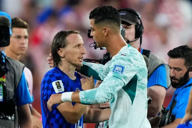 Luka Modrić i Kristijano Ronaldo
