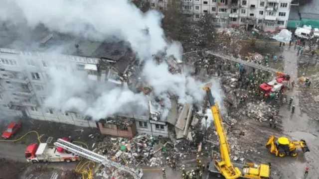 Разрушенный жилой дом