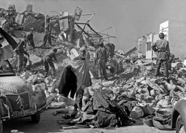 ১৯৬০ সালে মরক্কোর আগাদির অঞ্চলের ভূমিকম্পের চিত্র 