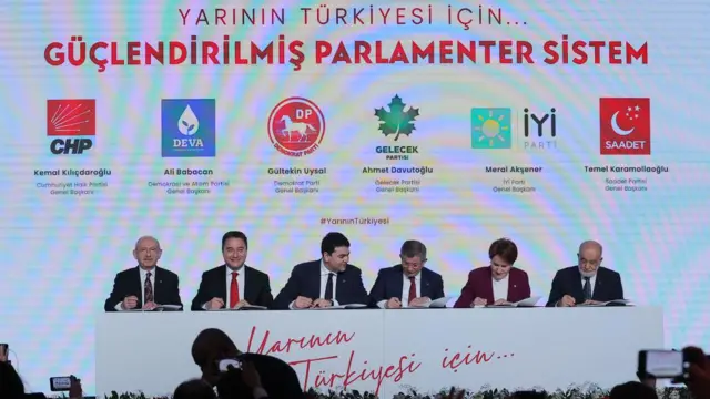 6 parti lideri bir arada 