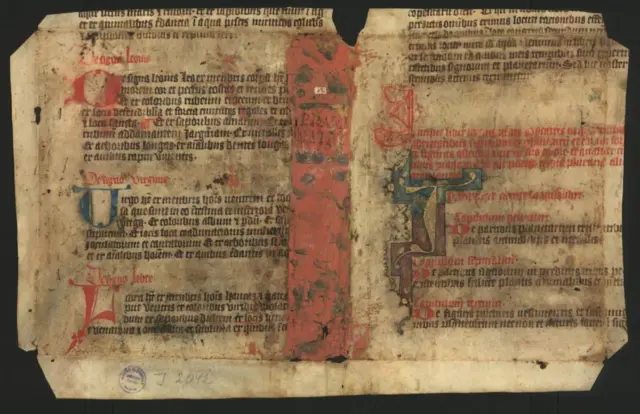 Fragmento de dos páginas de la obra conocida en la Europa medieval como el Picatrix