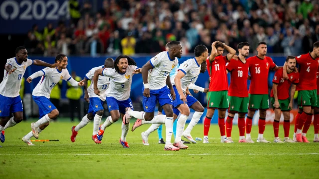 Portugal 0-0 France (3-5 on penalties) at Euro 2024: Joao Felix misses in the shootout, but Theo Hernandez takes advantage of it to move Les Bleus into the semifinals.