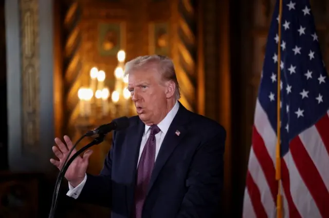 Donald Trump en conferencia de prensa