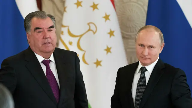 Эмомали Рахмон жана Владимир Путин