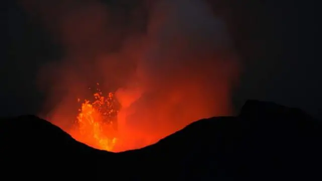 Umuriro ku kirunga cya Nyamulagira